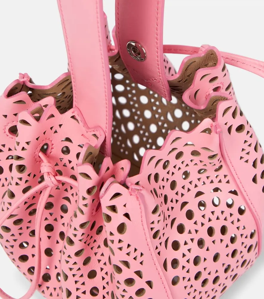 Alaia Rose Marie leather bucket bag