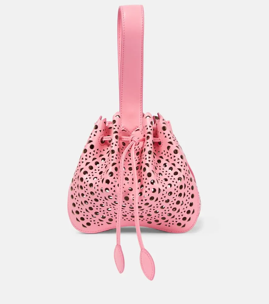 Alaia Rose Marie leather bucket bag
