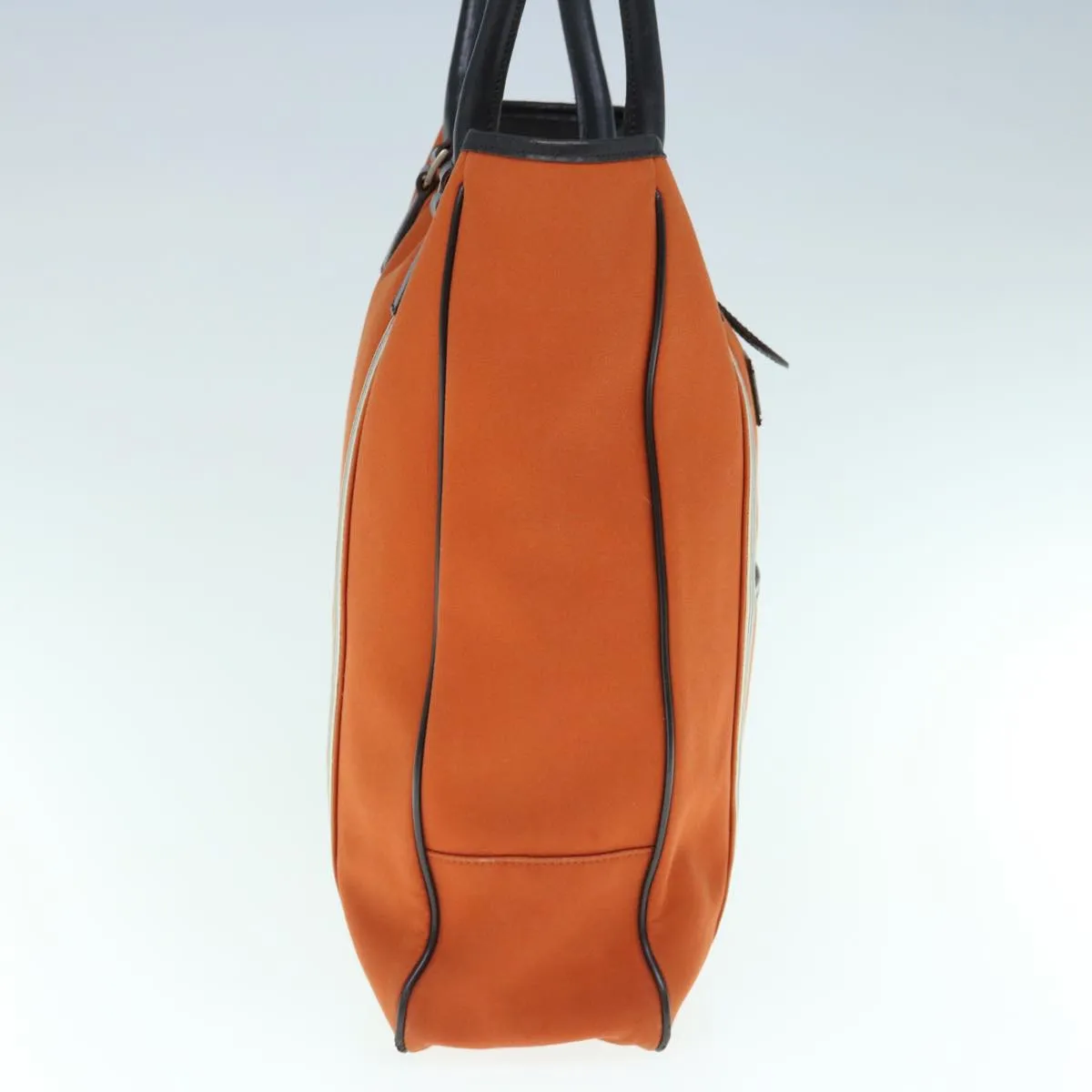 Burberry Black label Shoulder Bag Canvas Orange Auth bs11428