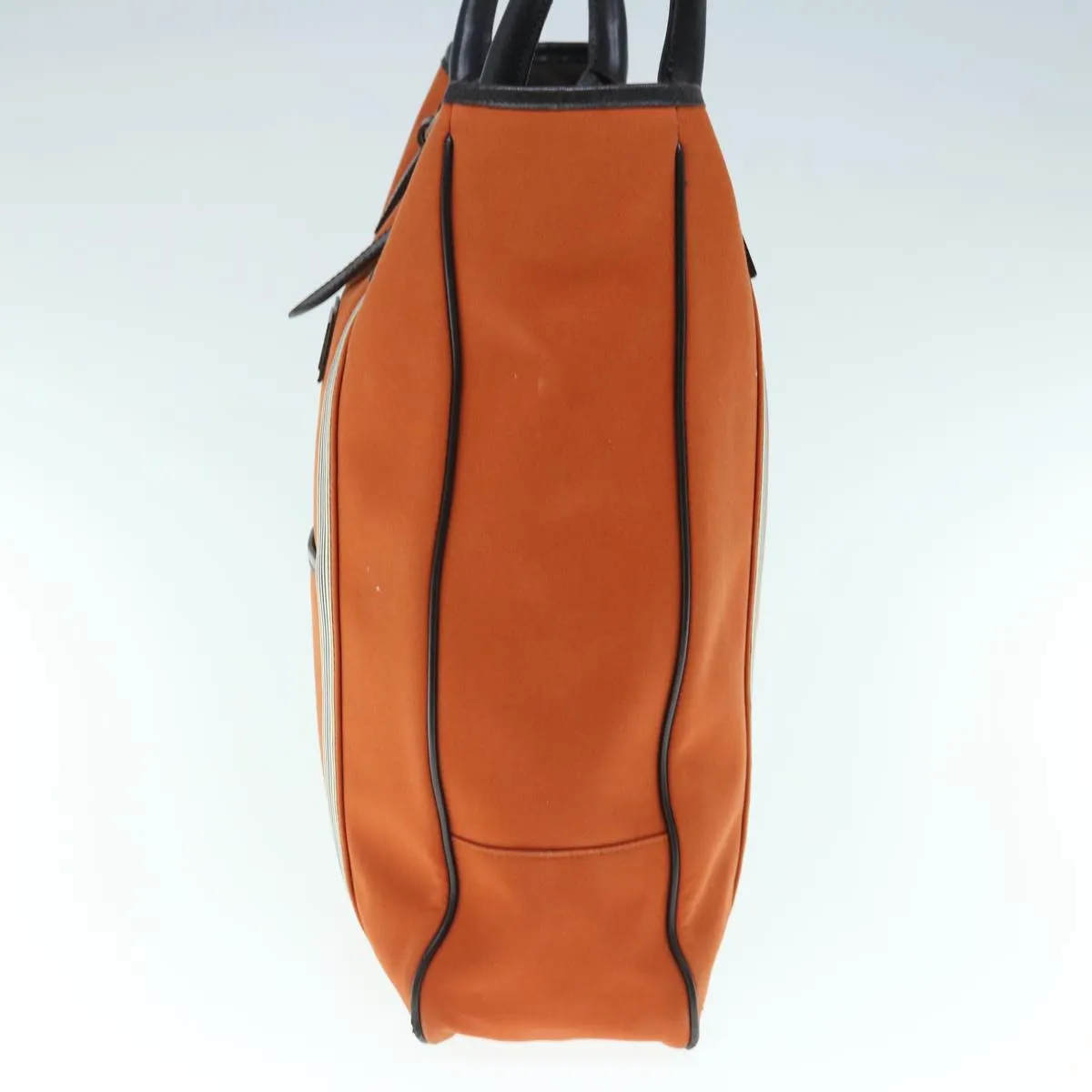 Burberry Black label Shoulder Bag Canvas Orange Auth bs11428