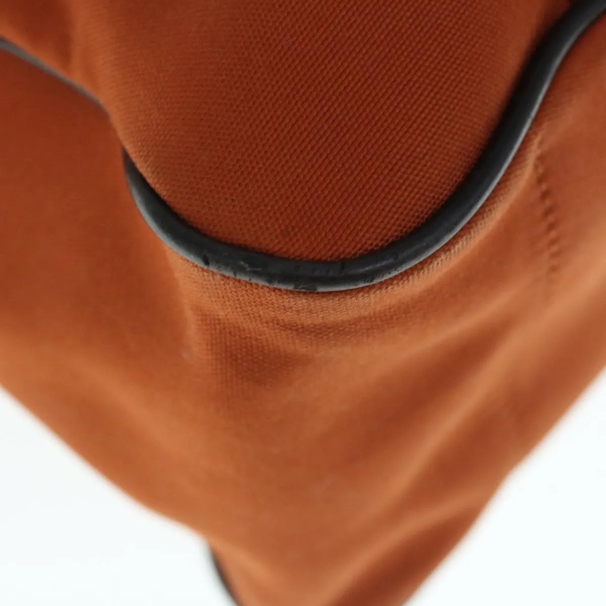Burberry Black label Shoulder Bag Canvas Orange Auth bs11428