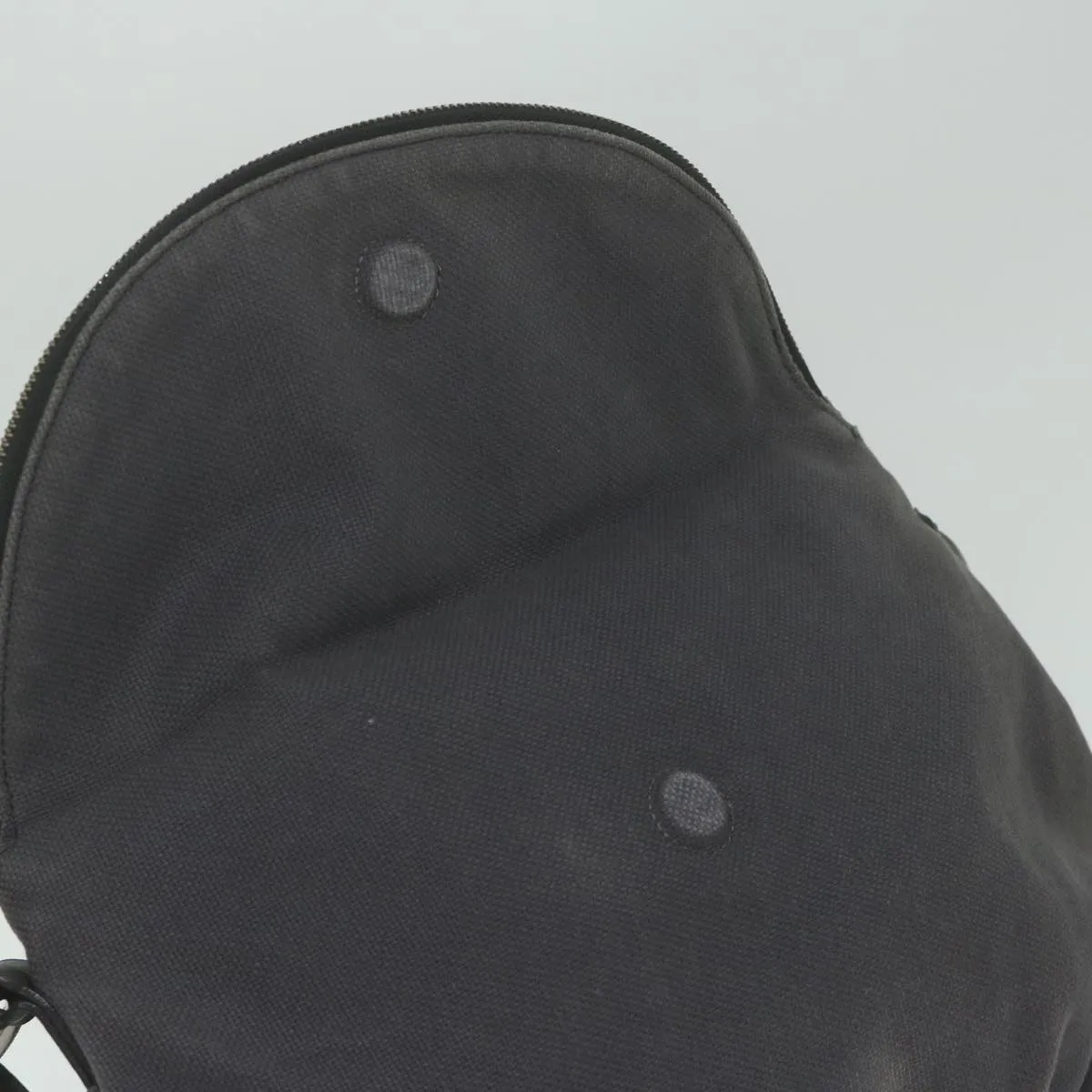 BURBERRY Shoulder Bag Canvas Gray Auth bs10635