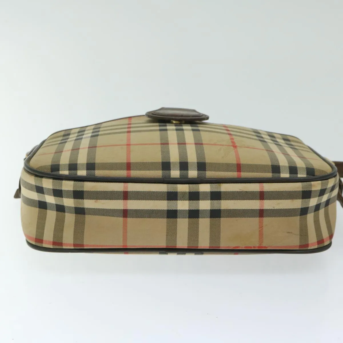 BURBERRYSs Nova Check Shoulder Bag Canvas Beige Auth 68023