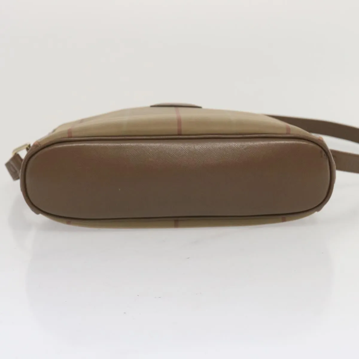 BURBERRYSs Nova Check Shoulder Bag Canvas Beige Auth 69572