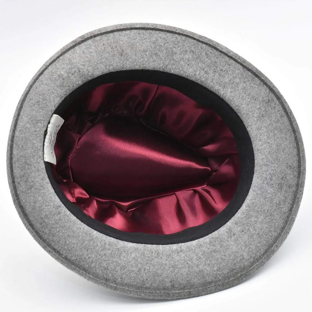 Chapeau en feutre Fedora - Gris