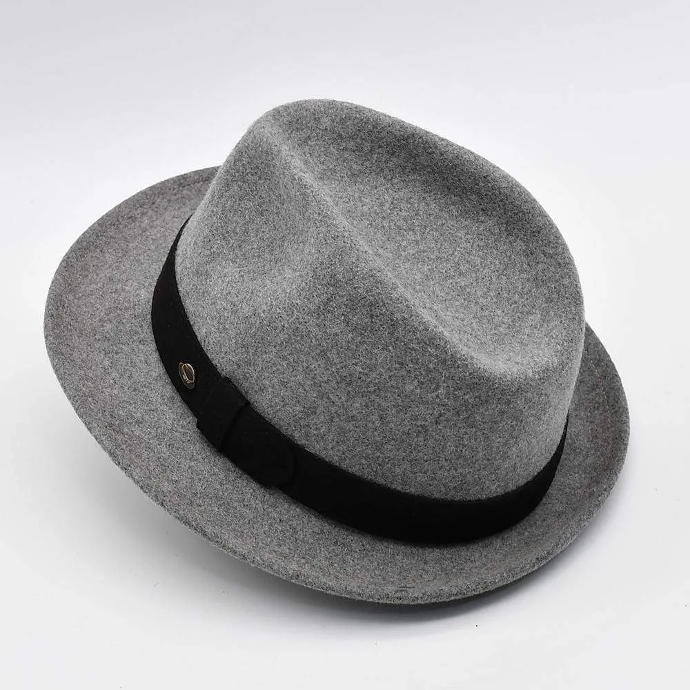 Chapeau en feutre Fedora - Gris