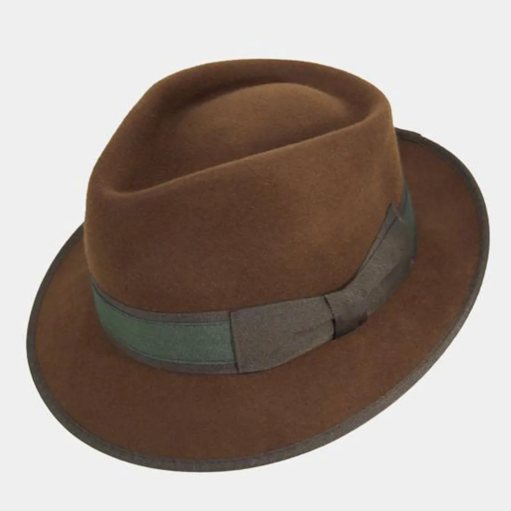 Chapeau en feutre Fedora - Marron