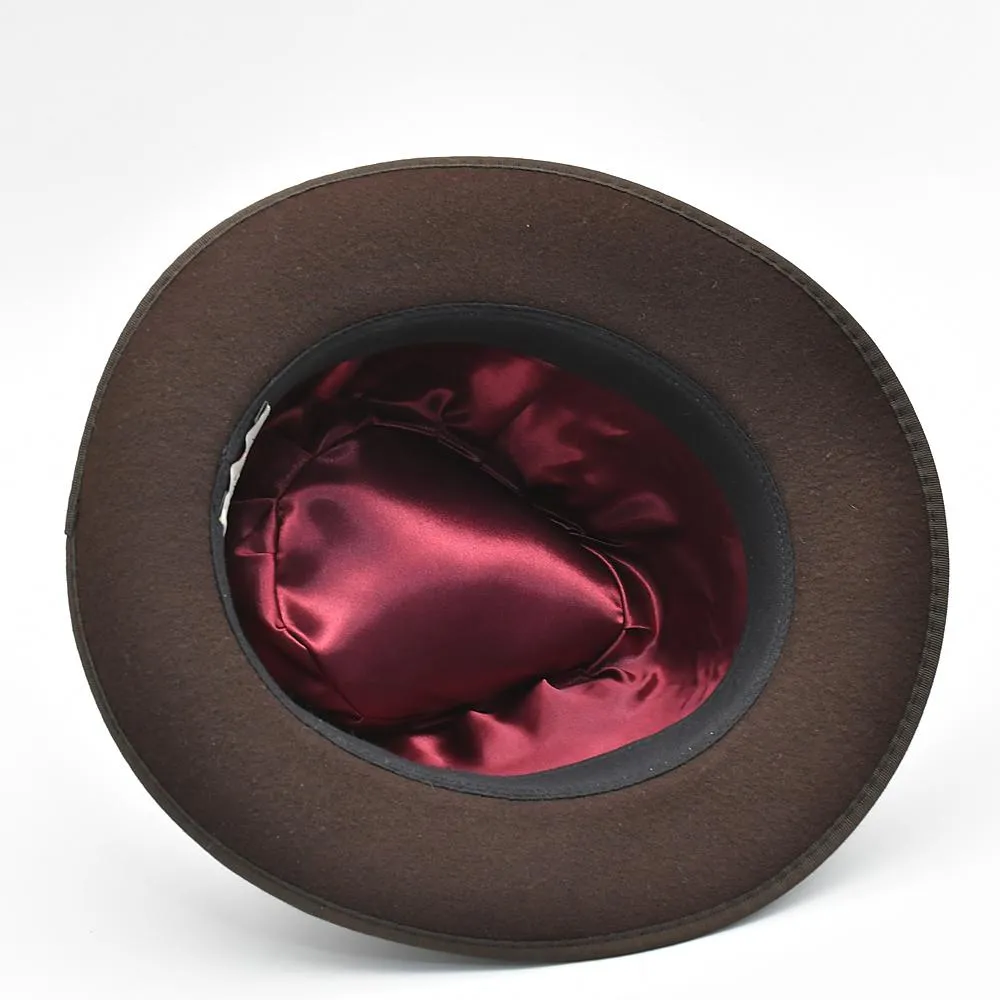 Chapeau en feutre Fedora - Marron