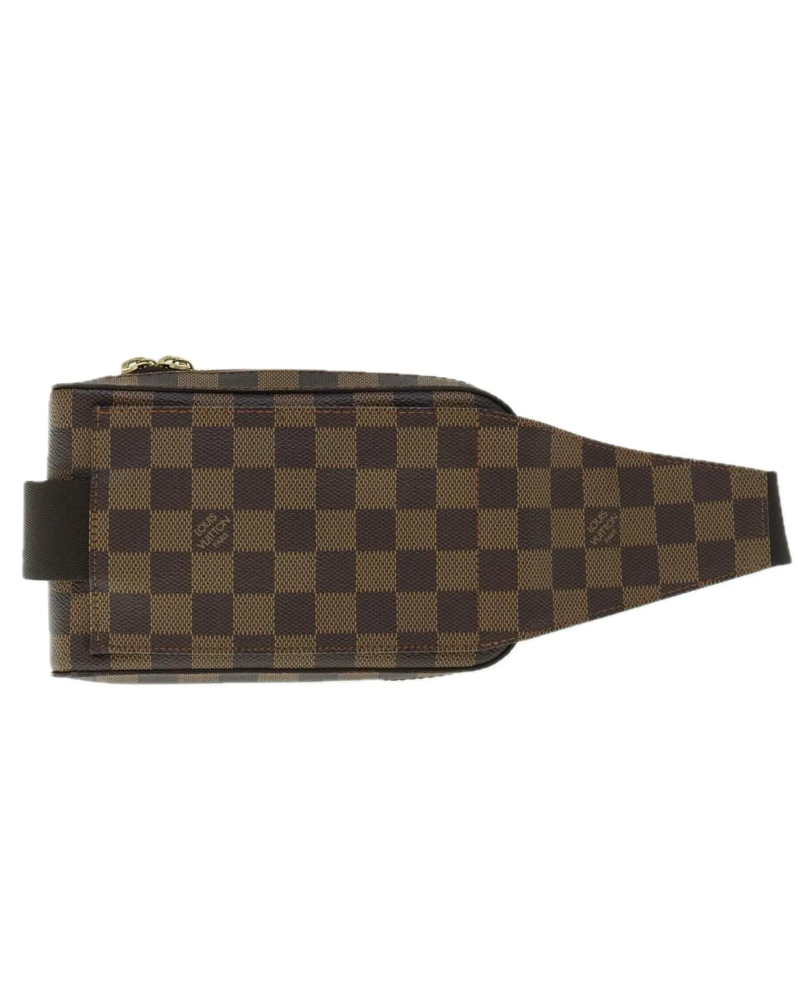 Damier Ebene Shoulder Bag with Dust Bag and Serial No.