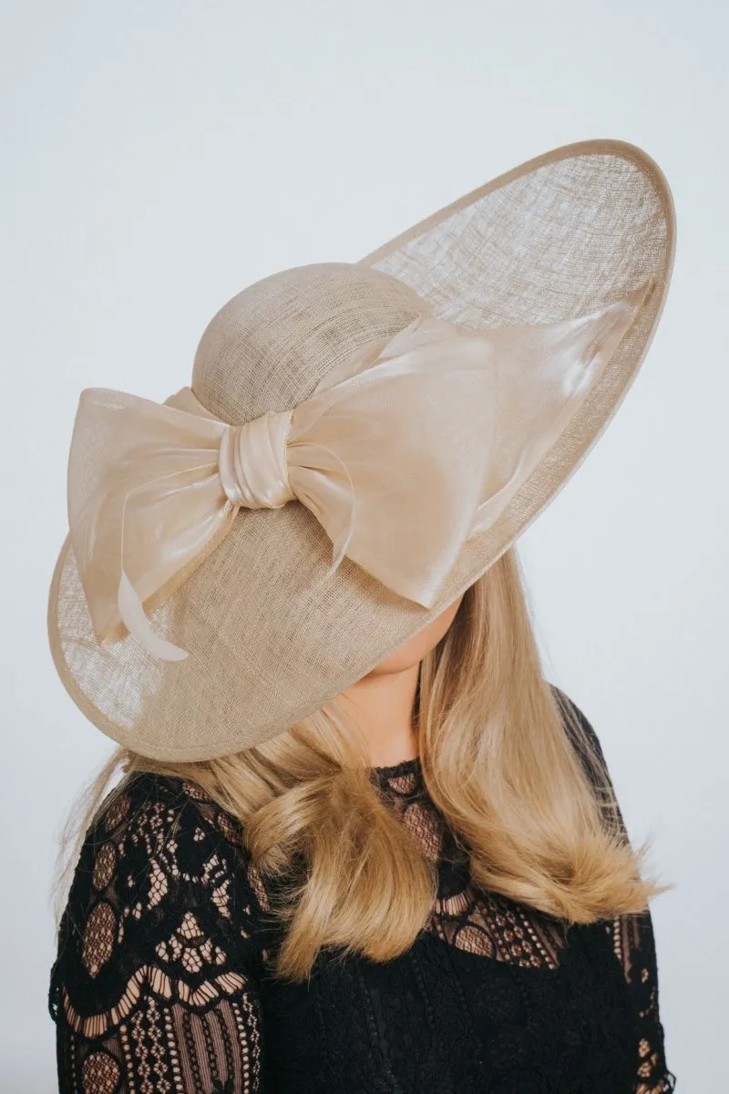 Golden Fizz Organza Bow Hatinator