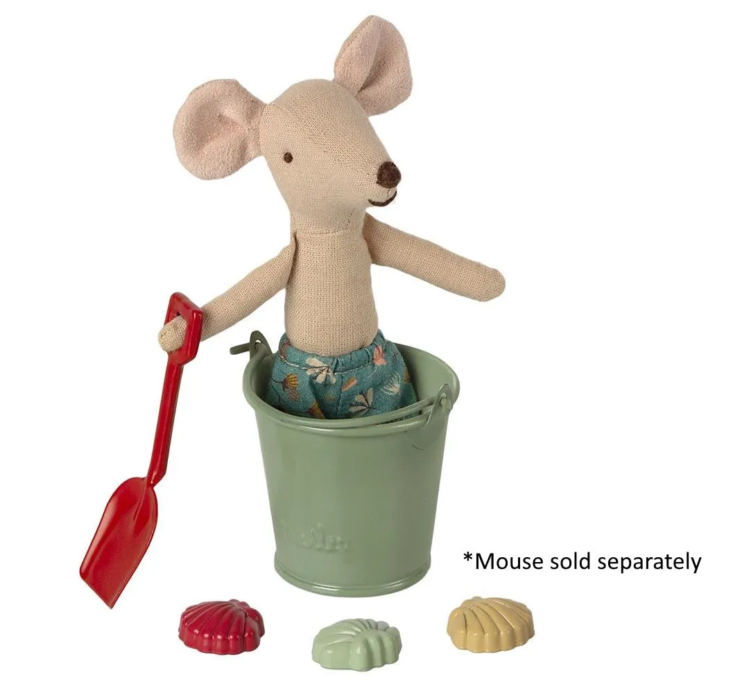 Maileg Beach Set Shovel Bucket & Shells