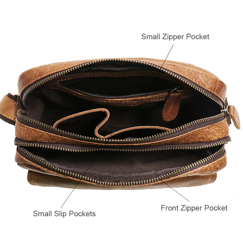 Mne's Small Leather Crossbody Bag