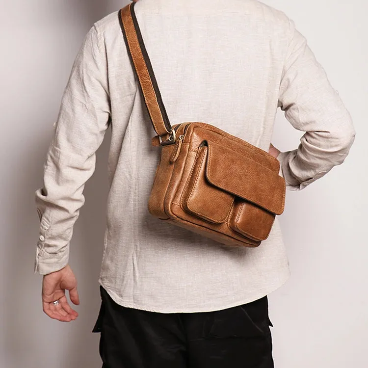 Mne's Small Leather Crossbody Bag