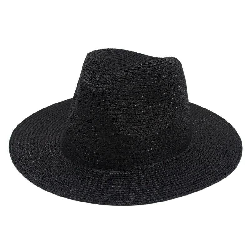 Straw Western Cowboy Hat for Women Men