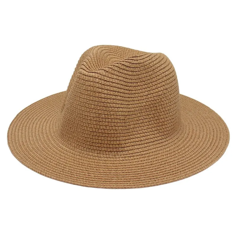 Straw Western Cowboy Hat for Women Men