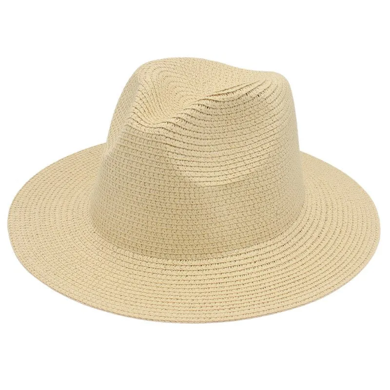 Straw Western Cowboy Hat for Women Men