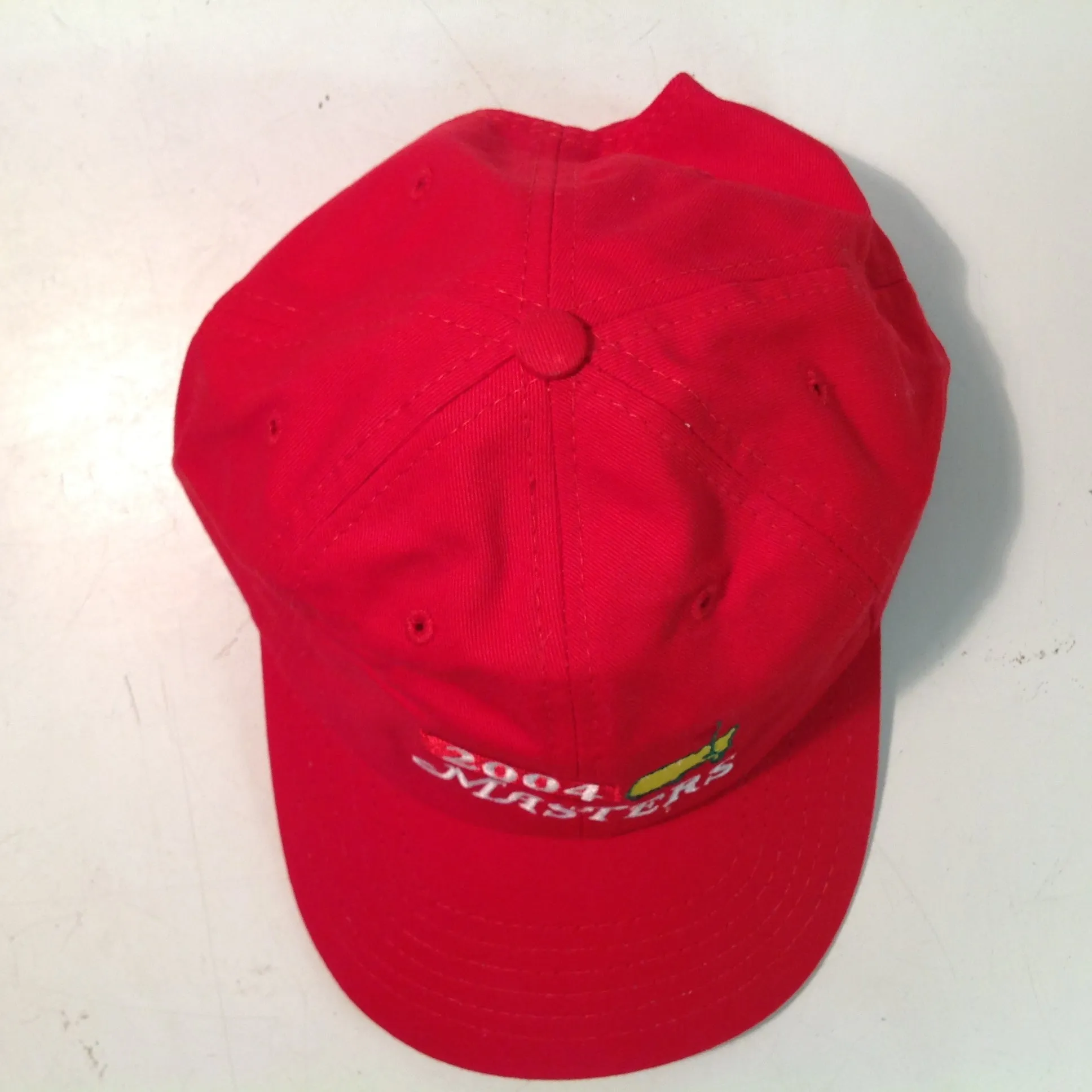 Vintage American Needle 2004 Masters Golf Tournament Souvenir Red Baseball Cap