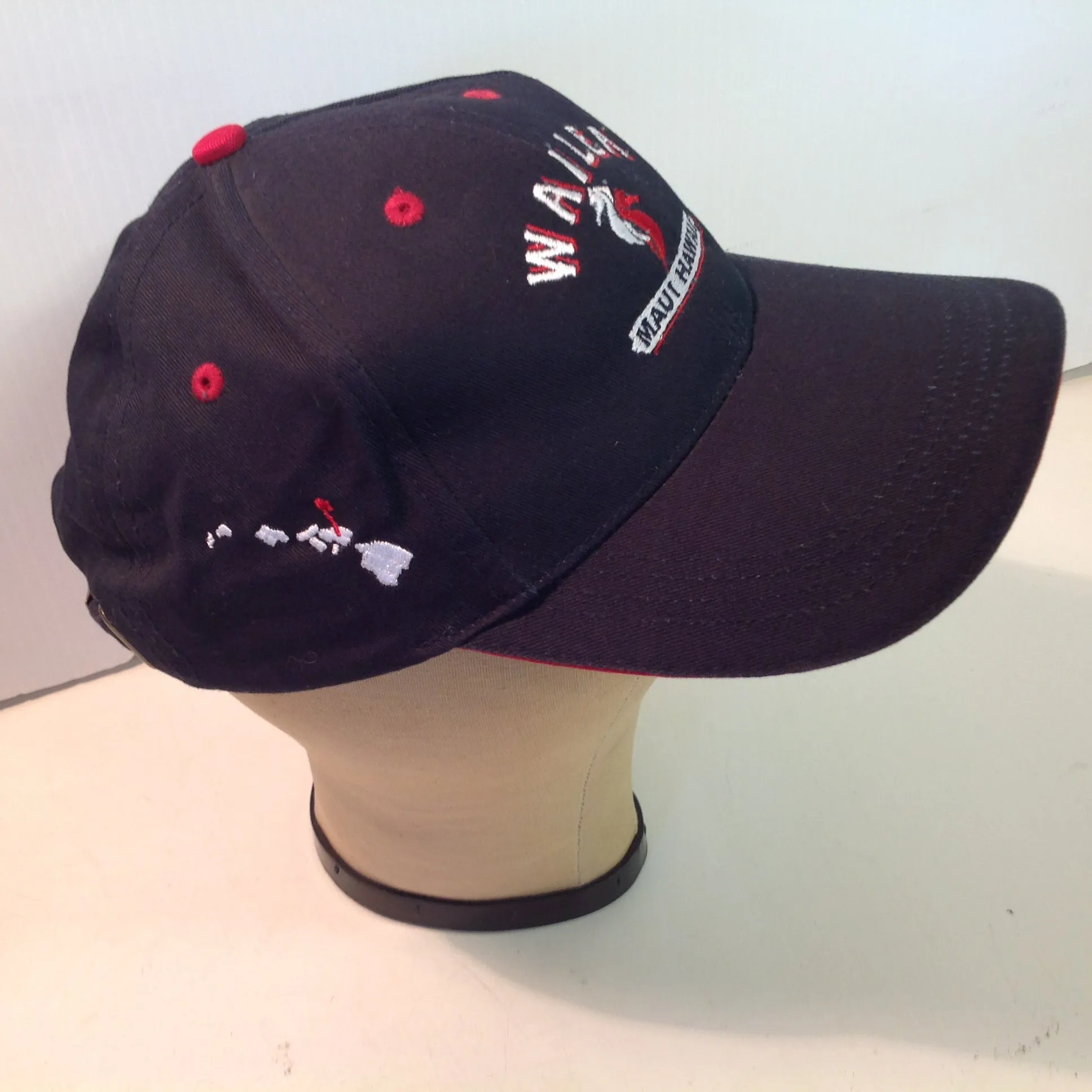 Vintage Authentic Ahead Professional Classic Cut Wailea Maui Hawaii Golf Course Souvenir Black Baseball Cap